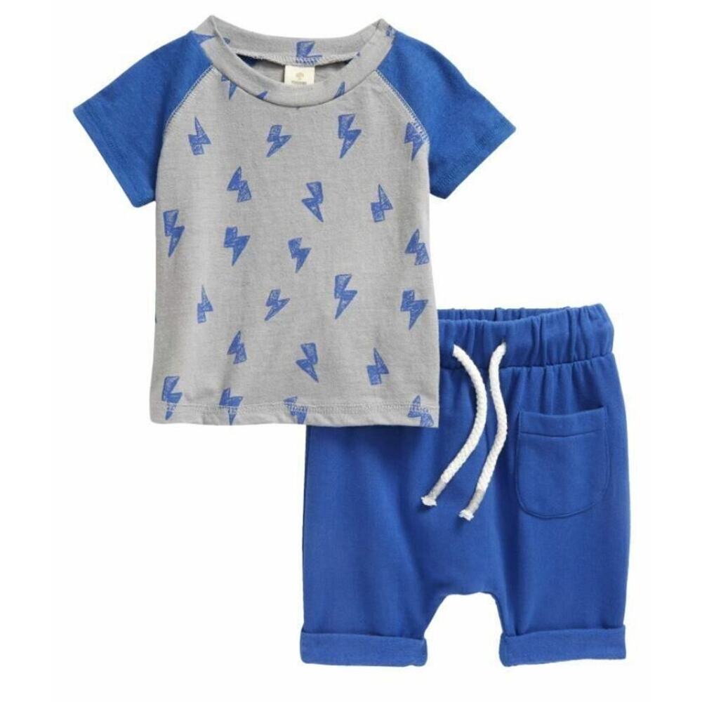 Tucker & Tate Infant Boys Graphic‎ Tee & Sweatpants Set Blue Dazzle 9mths $39
